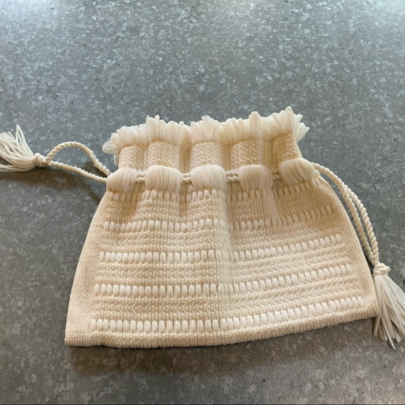 Vintage Handmade Drawstring Pouch Bag - Picture 5 of 9